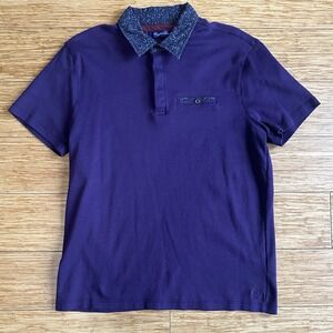 English Laundry Purple Polo Short Sleeve Shirt Men's Large